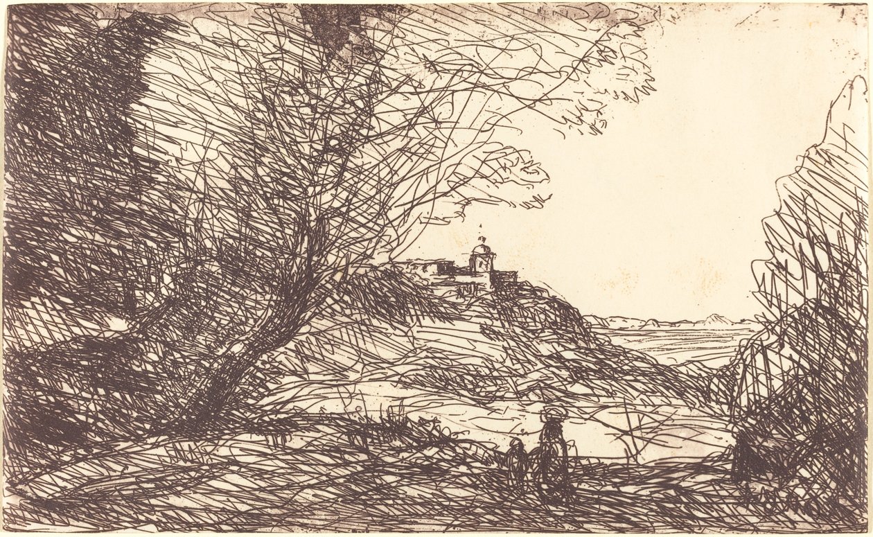 Pamiątka Okolice Monako autorstwa Jean Baptiste Camille Corot