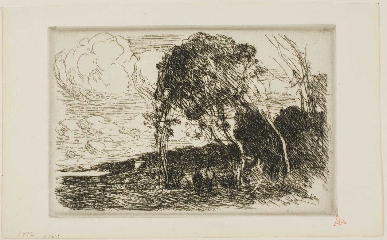 Pamiątka Fortyfikacji Douai autorstwa Jean Baptiste Camille Corot