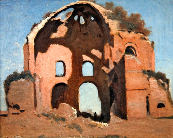 Świątynia Minerwy Medica, Rzym autorstwa Jean Baptiste Camille Corot