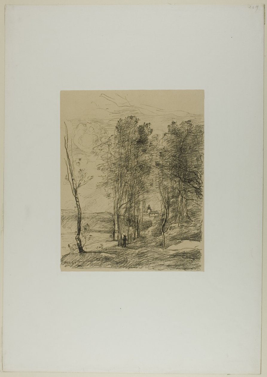 Dzwonnica św. Mikołaja-lez-Arras autorstwa Jean Baptiste Camille Corot