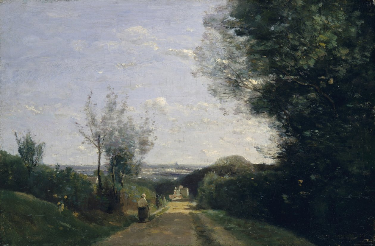 Okolice Paryża, lata 60. XIX wieku. autorstwa Jean Baptiste Camille Corot