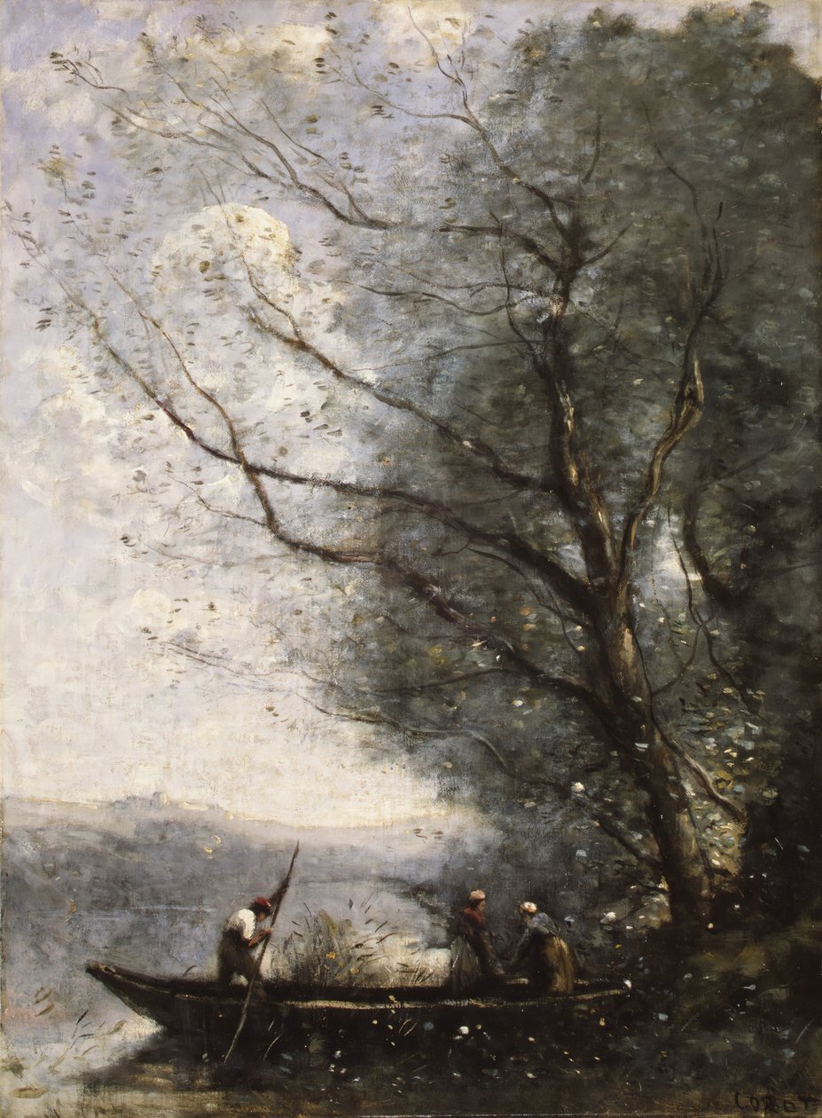 Przewoźnik, ca. 1865. autorstwa Jean Baptiste Camille Corot