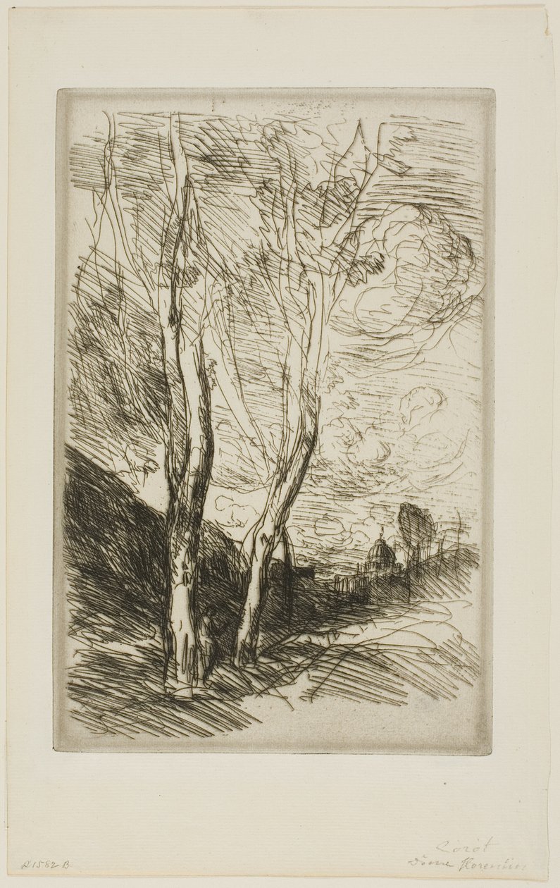 Florencka Duomo autorstwa Jean Baptiste Camille Corot