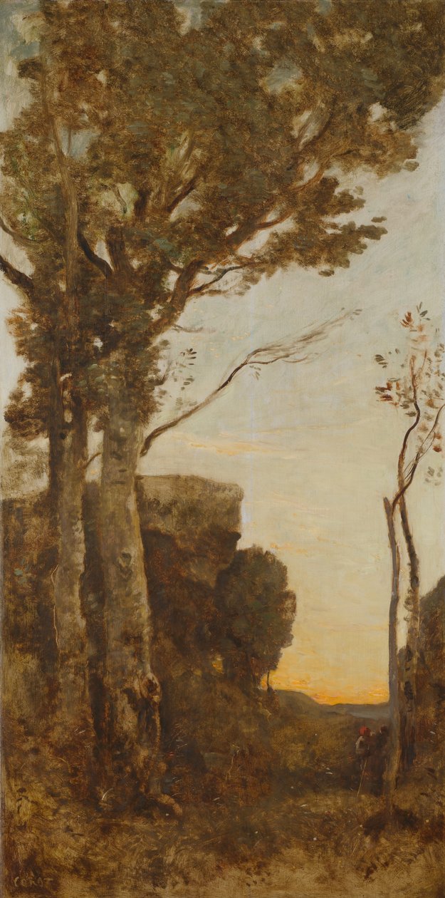 Cztery pory dnia (poranek) autorstwa Jean Baptiste Camille Corot