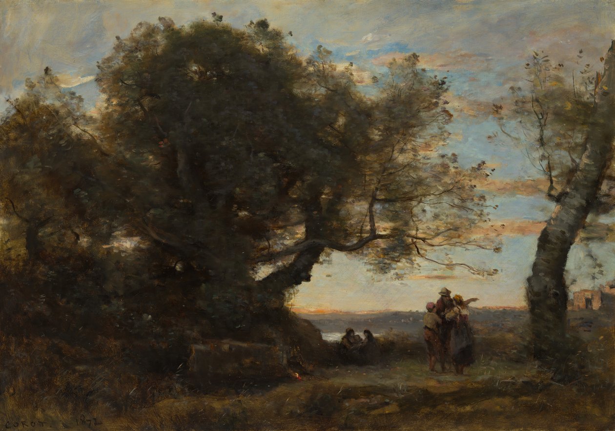 Cyganie, 1872. autorstwa Jean Baptiste Camille Corot