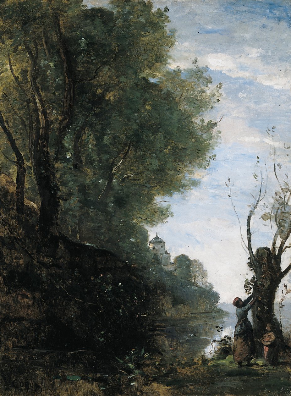 Szczęśliwa wyspa autorstwa Jean Baptiste Camille Corot