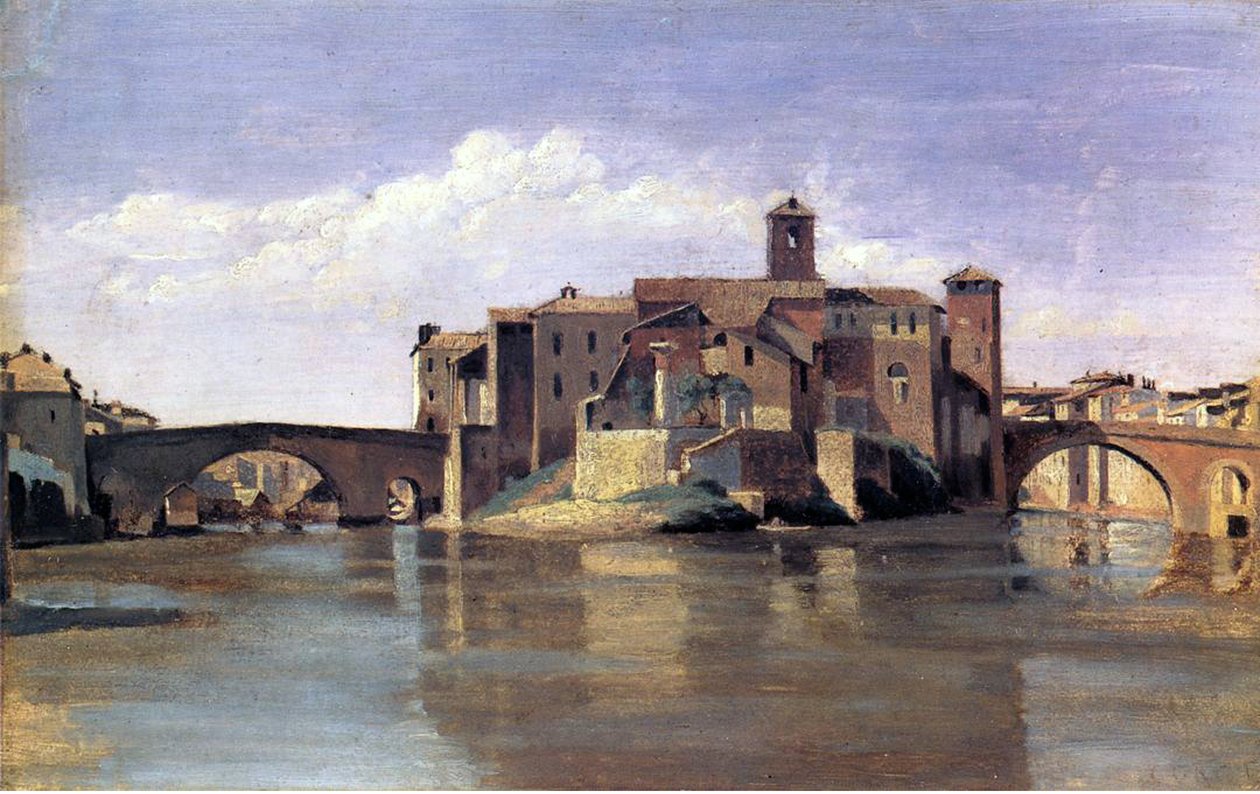 Wyspa San Bartolomeo autorstwa Jean Baptiste Camille Corot