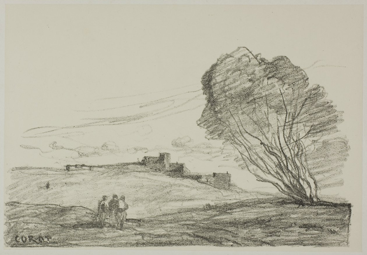 Odosobniony fort autorstwa Jean Baptiste Camille Corot