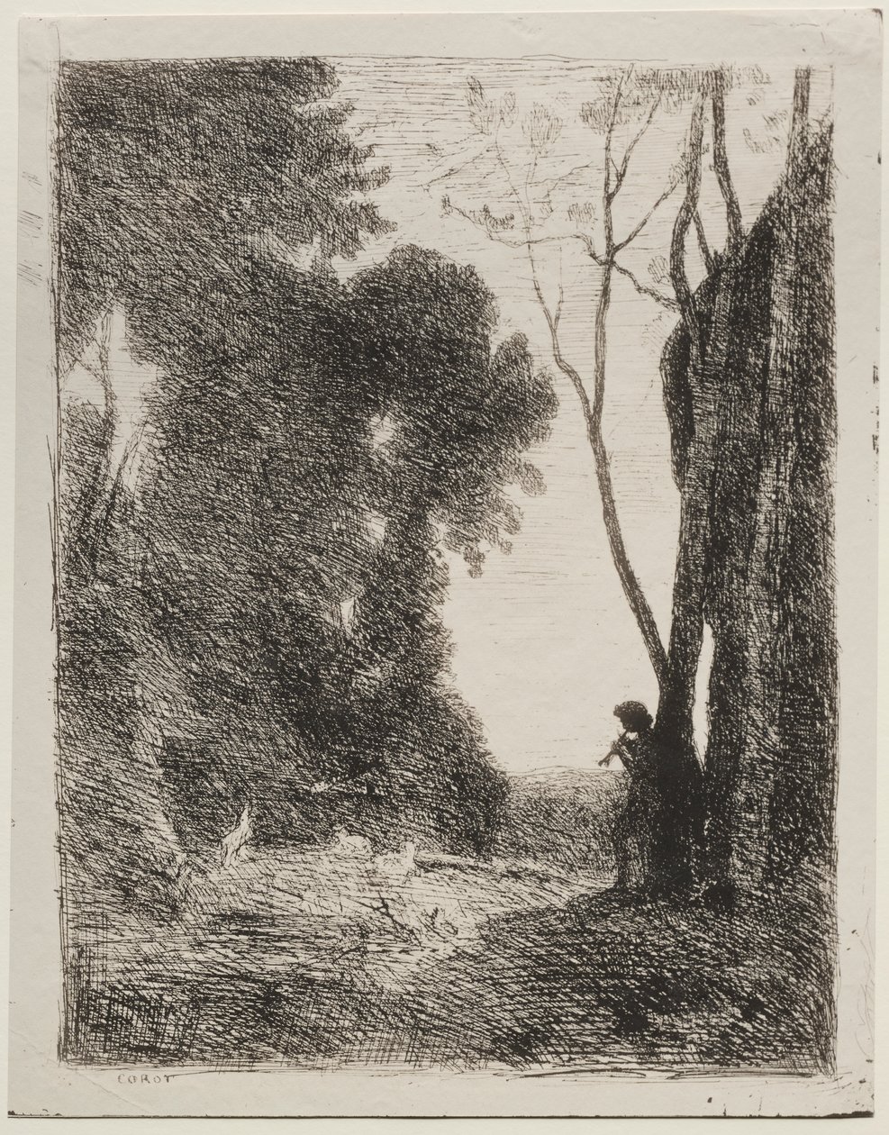 Mały Pasterz autorstwa Jean Baptiste Camille Corot