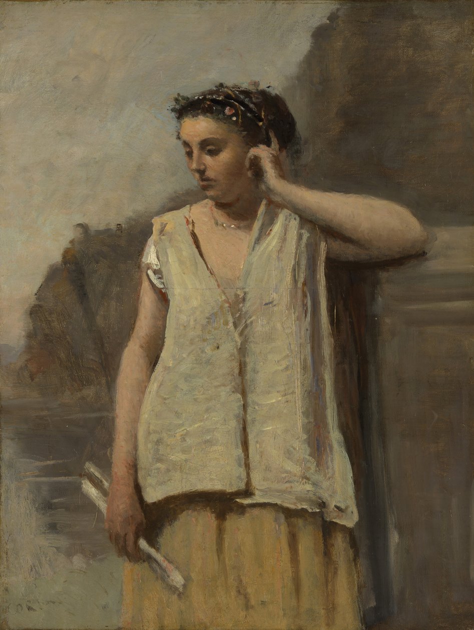 Muza: Historia, ca. 1865. autorstwa Jean Baptiste Camille Corot