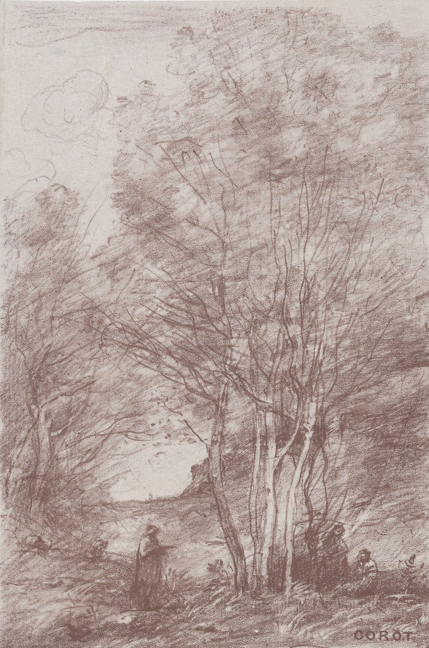 Rekolekcje Filozofów Rekolekcje Filozofów, 1871. autorstwa Jean Baptiste Camille Corot