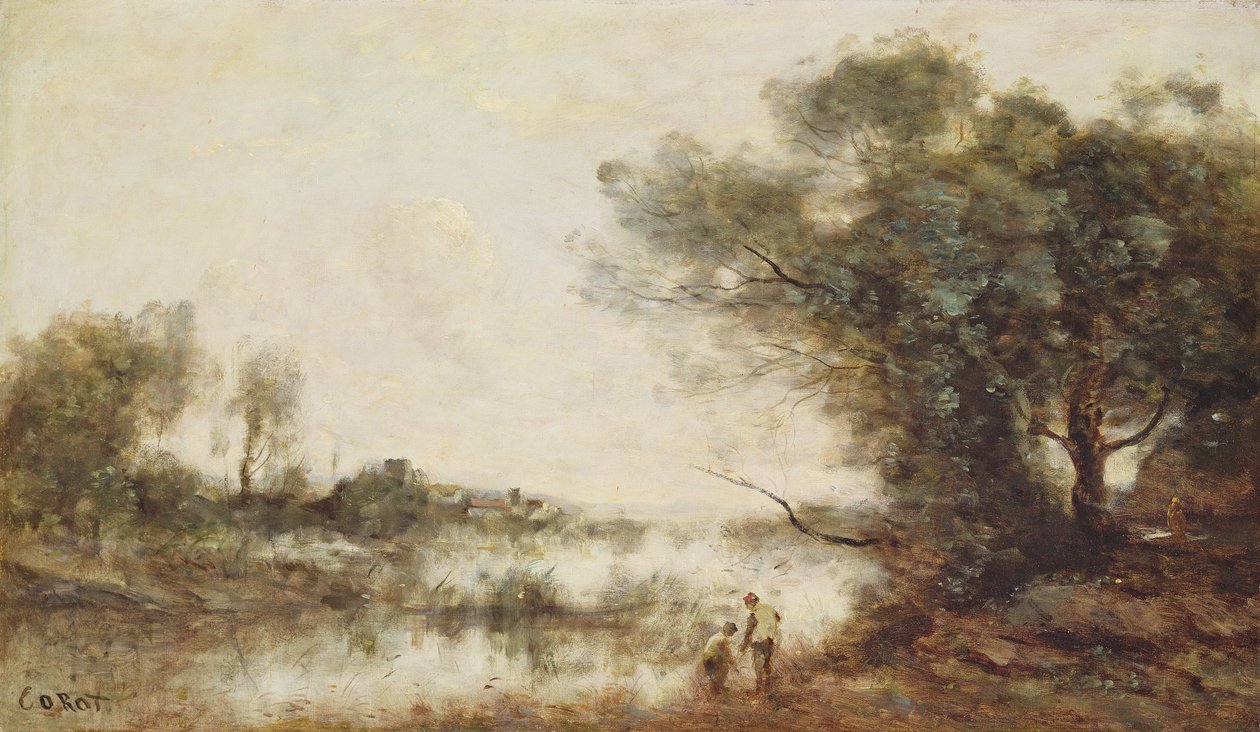 Staw (olej na płótnie) autorstwa Jean Baptiste Camille Corot