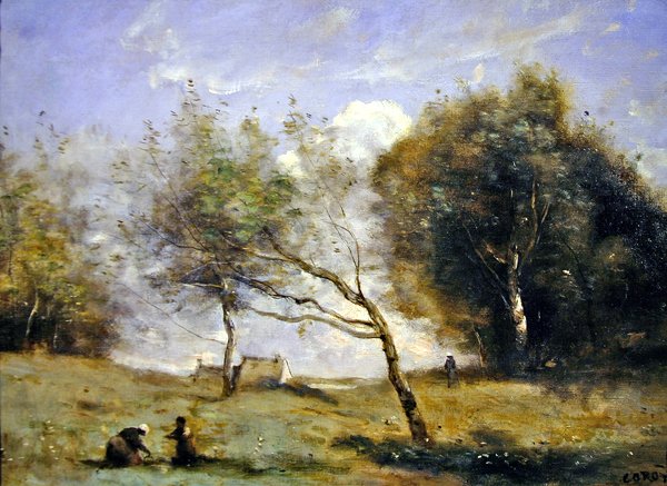 Okolice Małej Zagrody (olej na płótnie) autorstwa Jean Baptiste Camille Corot