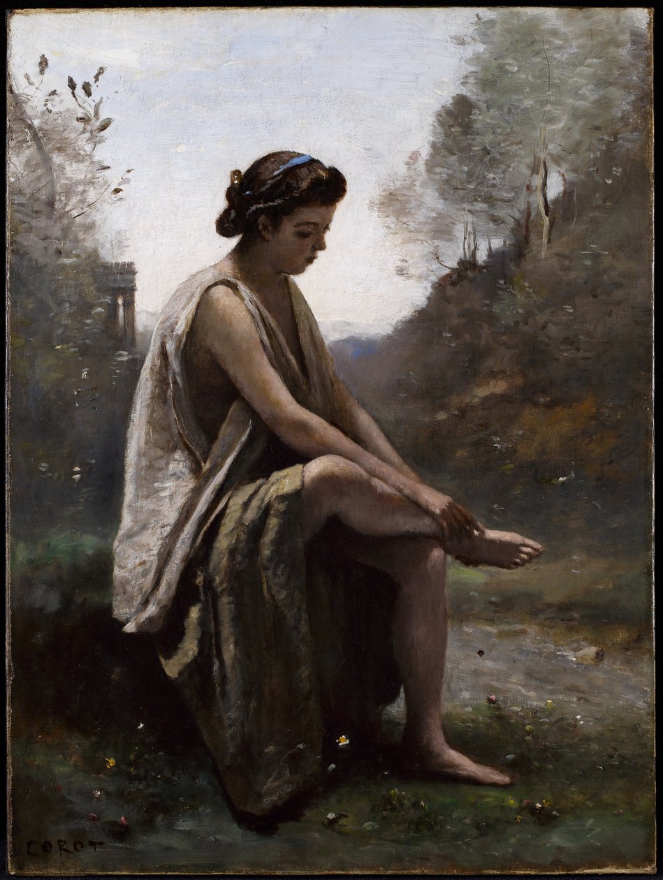Ranna Eurydyka, ok. 1868-70 (olej na płótnie) autorstwa Jean Baptiste Camille Corot