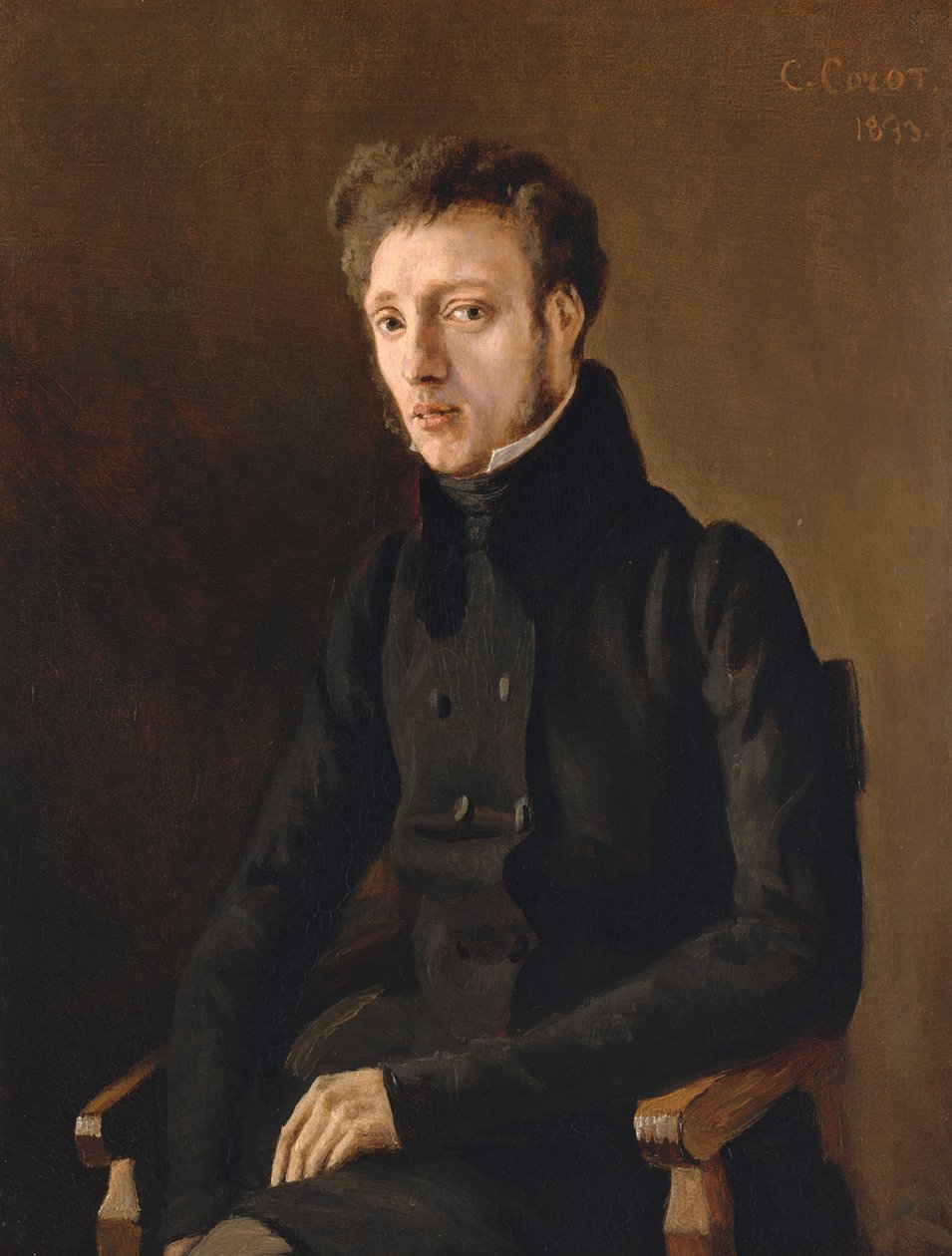 Toussaint Lemaistre 18078-1888, 1833. autorstwa Jean Baptiste Camille Corot