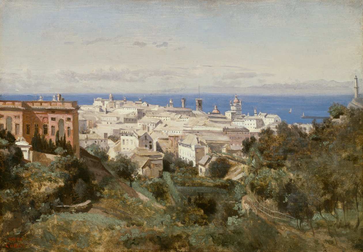 Widok Genui autorstwa Jean Baptiste Camille Corot