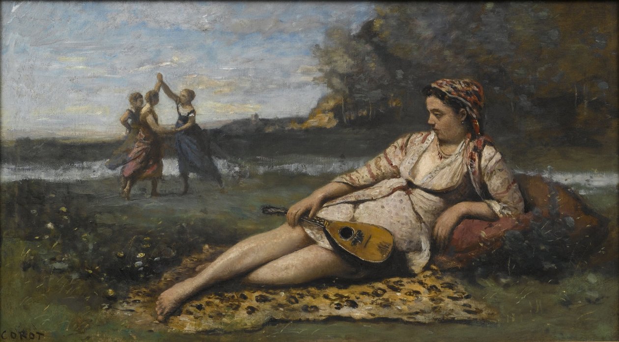 Młode kobiety ze Sparty Młode kobiety ze Sparty, 1868-1870 autorstwa Jean Baptiste Camille Corot
