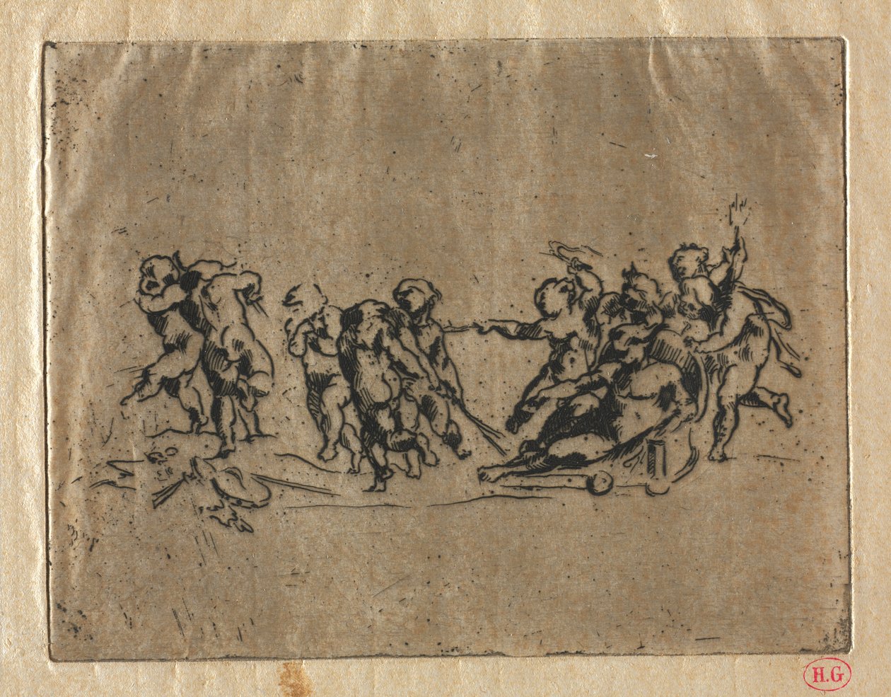 Bachanalia z dziećmi i rydwanem autorstwa Jean Baptiste Carpeaux