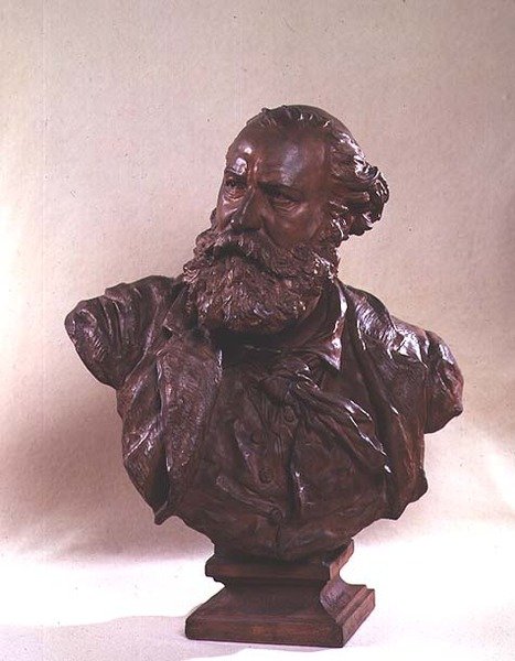 Popiersie Karola Gounoda (1818-93) c.1874 (brąz) autorstwa Jean Baptiste Carpeaux