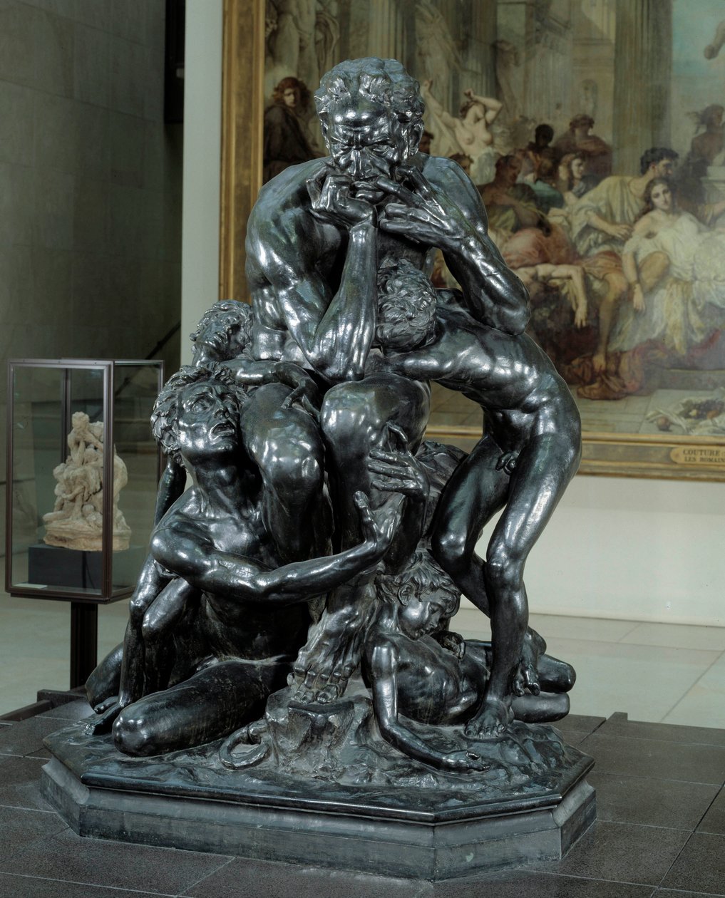 Ugolin tyran z Pizy. Ilustracja piekła w „Boskiej komedii” Dantego. Rzeźba z brązu autorstwa Jean Baptiste (Jean-Baptiste) Carpeaux (1827-1875) autorstwa Jean Baptiste Carpeaux