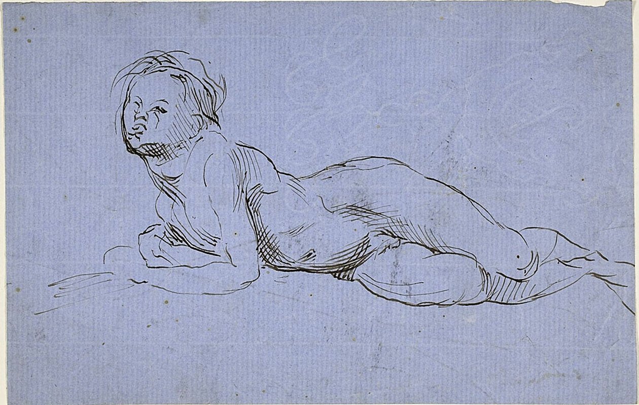 Młody chłopiec w pozycji leżącej autorstwa Jean Baptiste Carpeaux