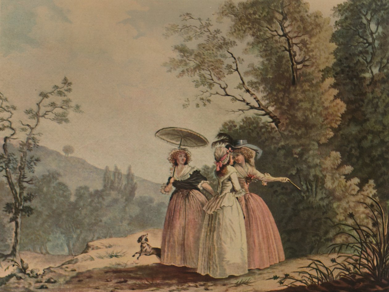 Paryskie Łaski w Bois de Vincennes, 1790, 1913 autorstwa Jean Baptiste Chapuy