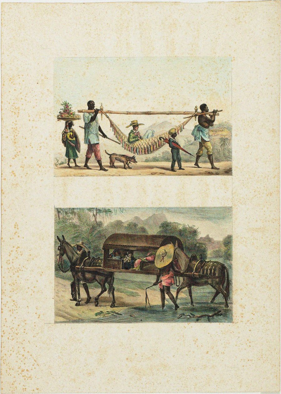 Powrót do miasta właściciela czakry, 1835. autorstwa Jean Baptiste Debret