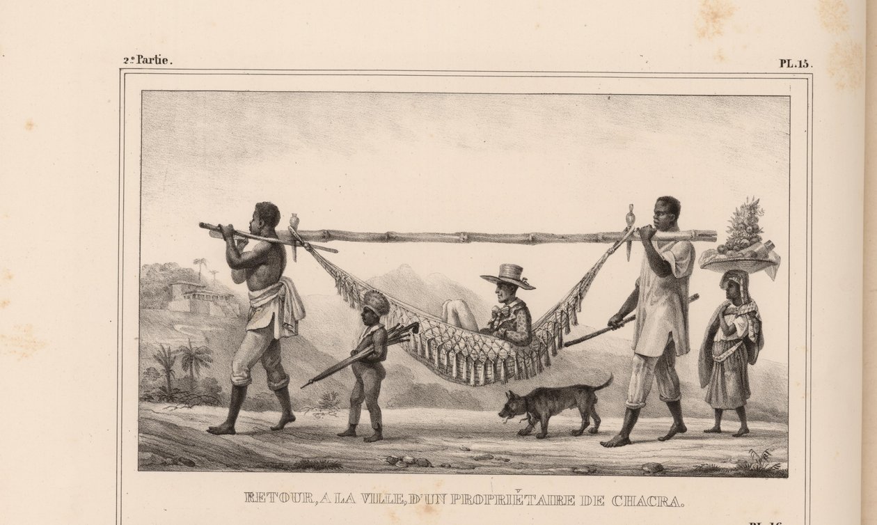 Powrót do miasta właściciela czakry, 1835. autorstwa Jean Baptiste Debret