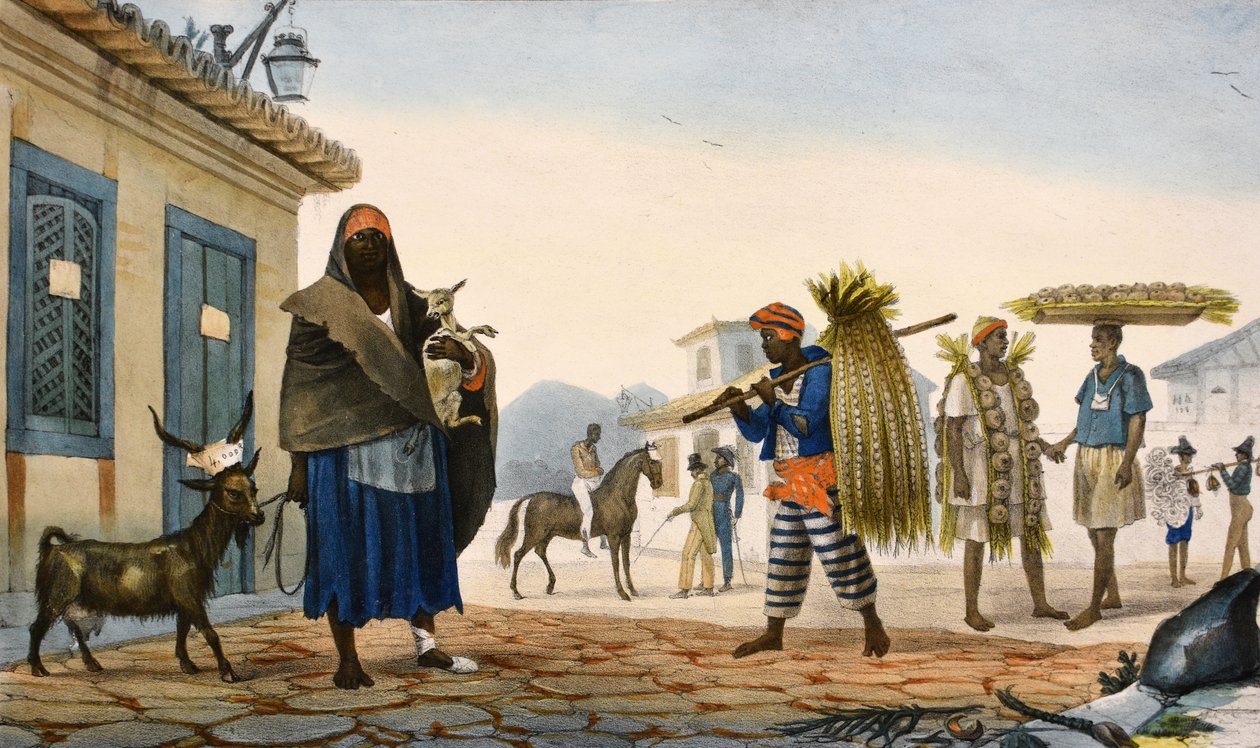 i kolorowe litografie autorstwa Jean Baptiste Debret