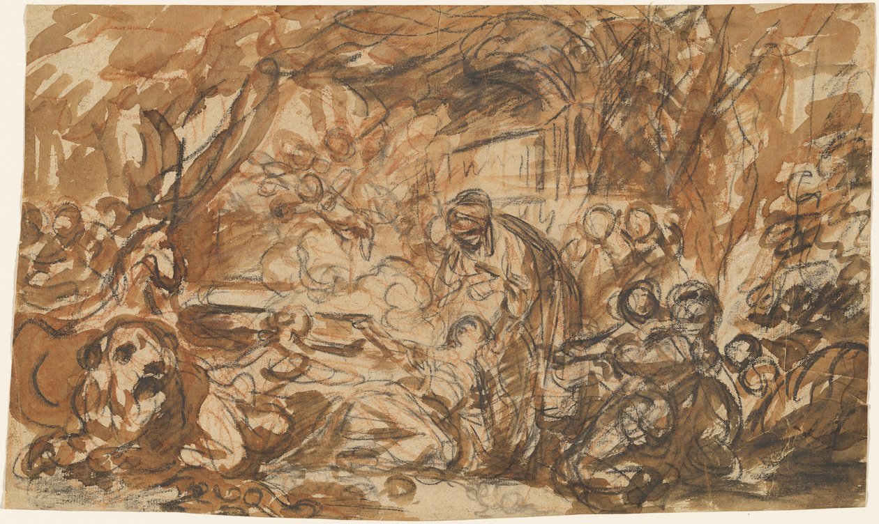 Młoda kobieta owładnięta miłością [recto] autorstwa Jean Baptiste Deshays