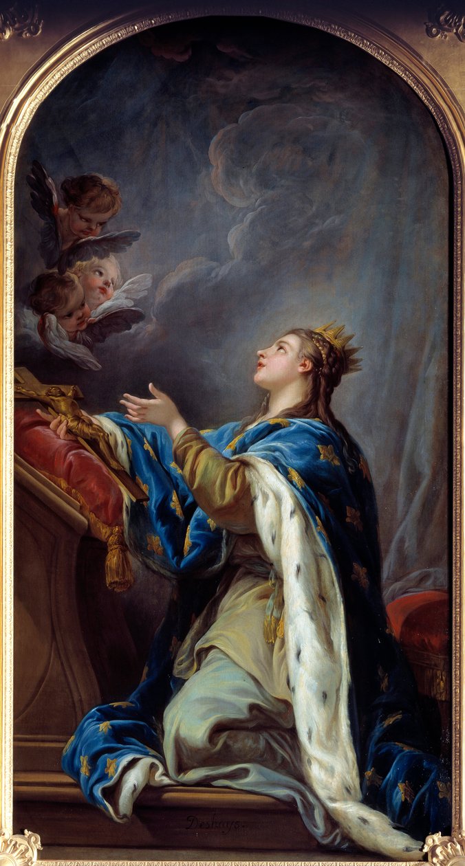 Święta Joanna Francuska (olej na płótnie) autorstwa Jean Baptiste Deshays