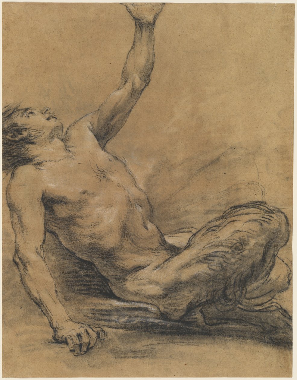 Siedzący satyr pochylony do tyłu [odbyt] autorstwa Jean Baptiste Deshays
