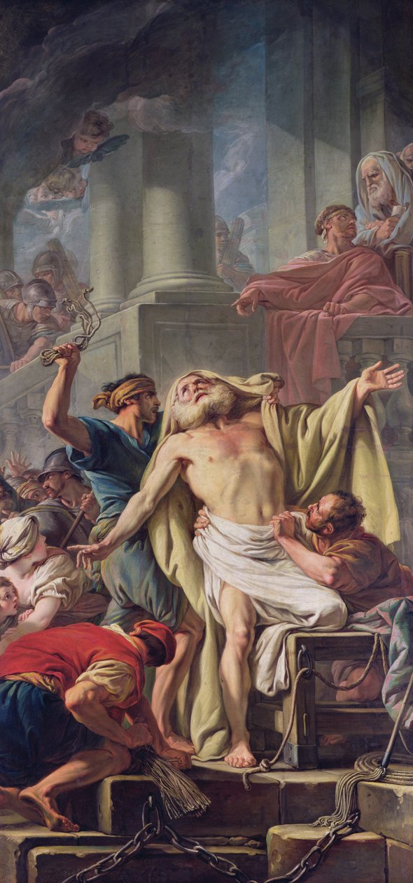 Biczowanie św. Andrzeja, 1761 autorstwa Jean Baptiste Deshays de Colleville