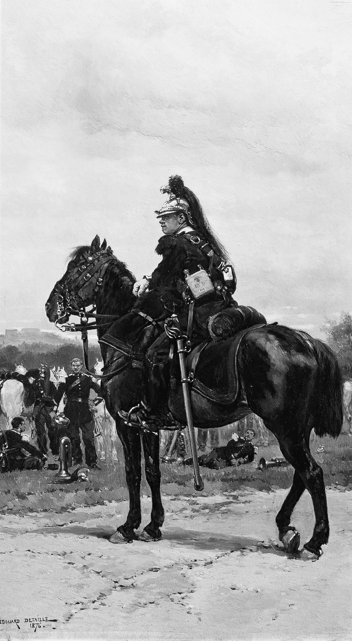 Smok na koniu, 1876. autorstwa Jean Baptiste Edouard Detaille