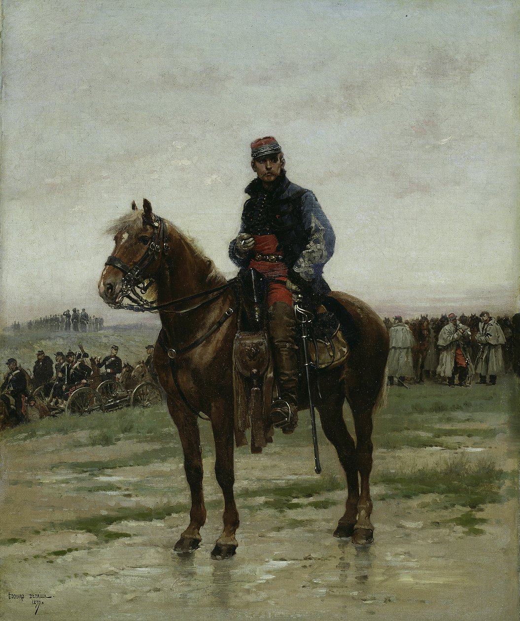 Oficer konny autorstwa Jean Baptiste Edouard Detaille