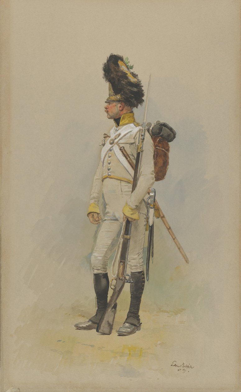 Stały Grenadier Straży Miejskiej, 1891. autorstwa Jean Baptiste Edouard Detaille