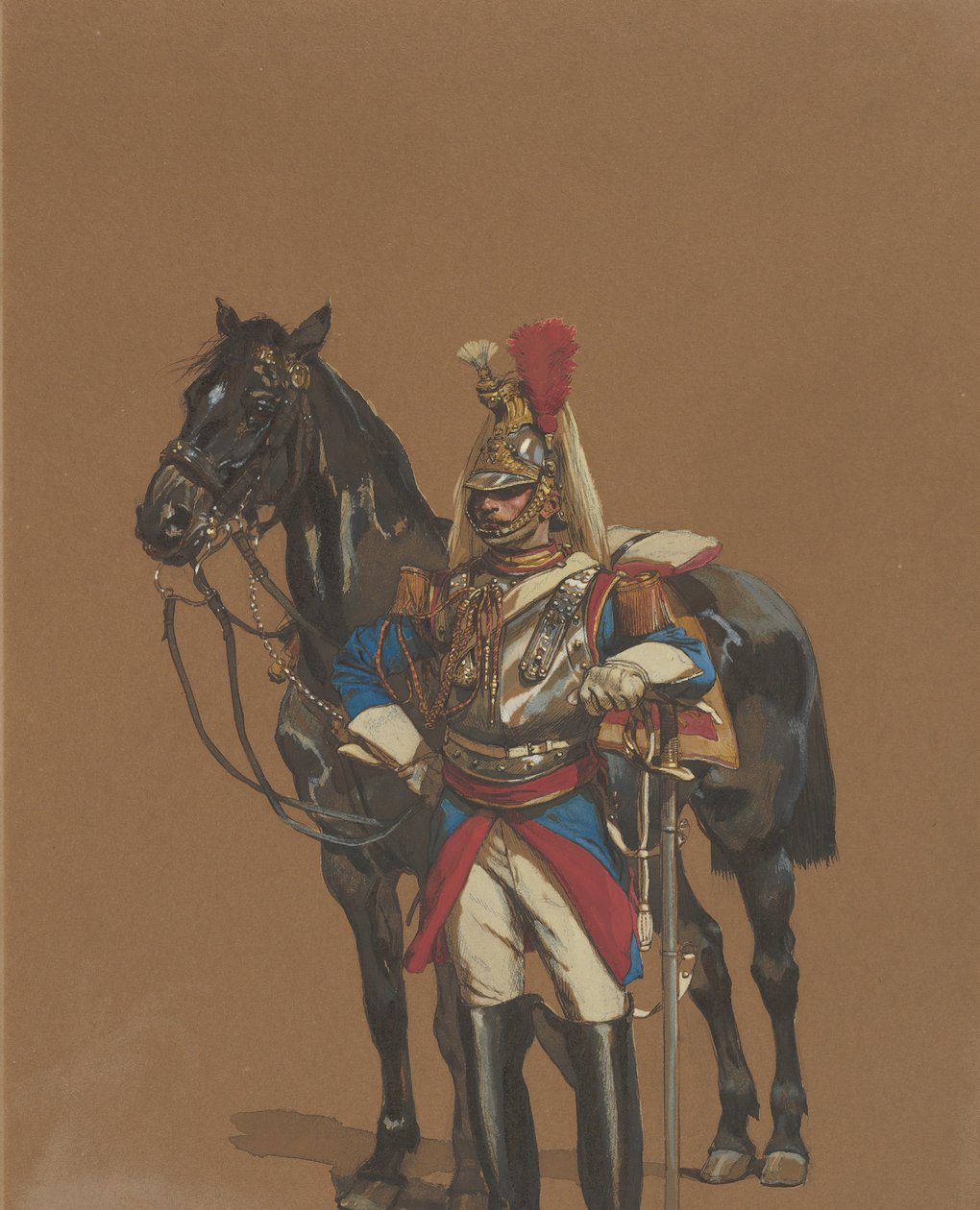Kirasjer, 1872. autorstwa Jean Baptiste Edouard Detaille