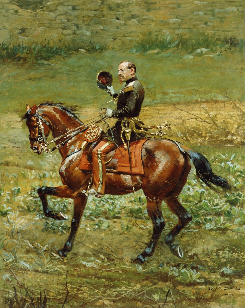 Generał Bourbaki, 1883 i 1908 autorstwa Jean Baptiste Edouard Detaille