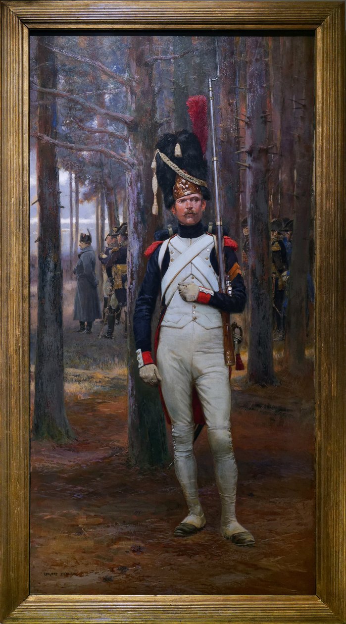 Frakcja, ok. 1900 (olej na drewnie) autorstwa Jean Baptiste Edouard Detaille