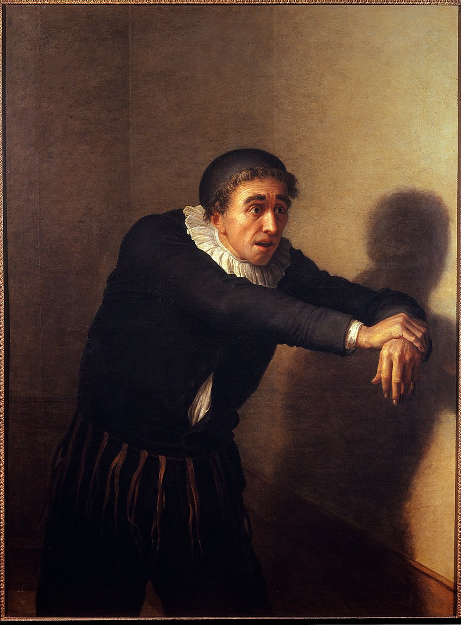 Grandmesnil w roli Harpagona Komik Grandmesnil (pseudonim Jean-Baptiste Fauchard) (1737-1816) wciela się w postać Harpagona w sztuce Moliera „L