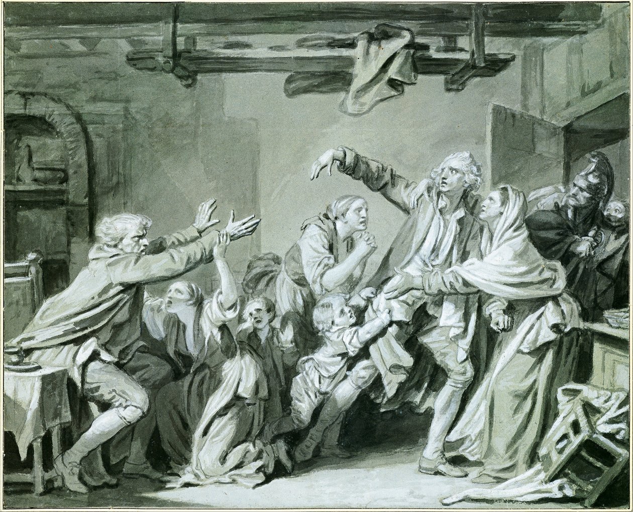 Ojciec przeklina niewdzięcznego syna autorstwa Jean Baptiste Greuze