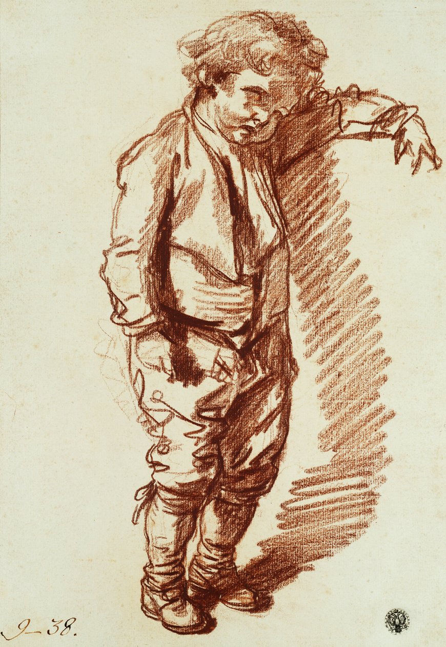 Mały chłopiec stojący, autorstwa Jean Baptiste Greuze
