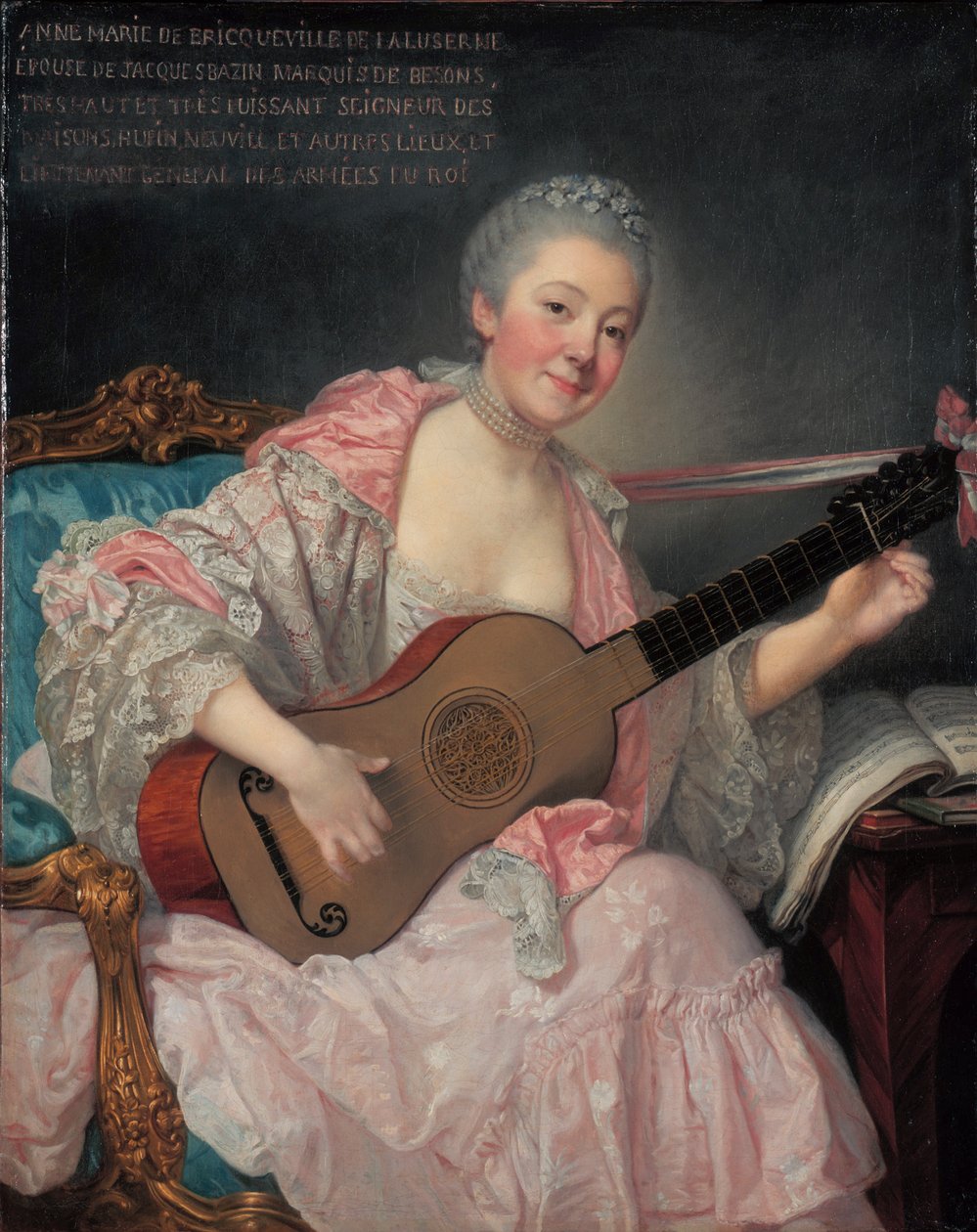 Anne-Marie de Bricqueville de Laluserne, marszałkowa Bezons autorstwa Jean Baptiste Greuze