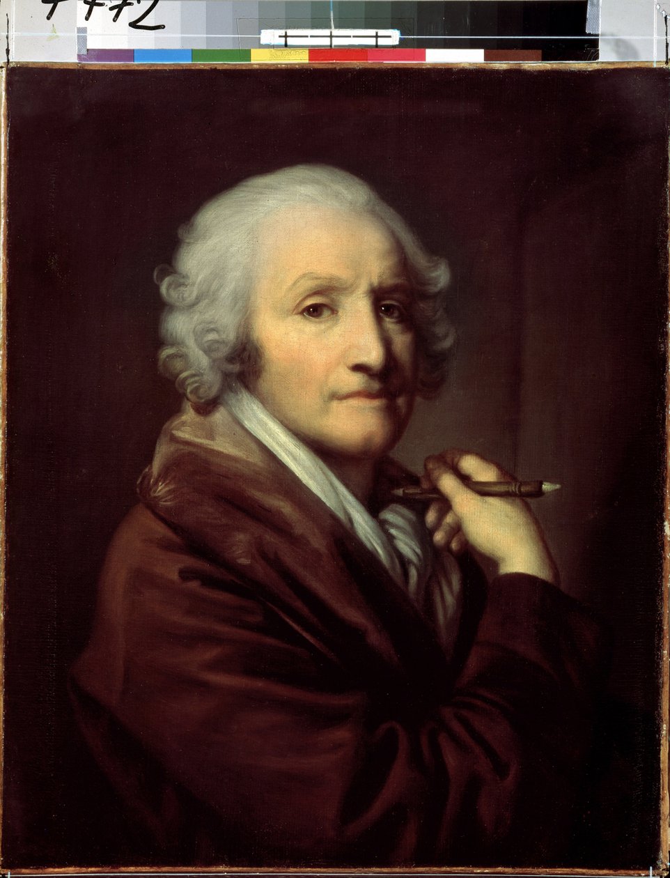 „Autoportret” (Autoportret) Obraz Jeana Baptiste Greuze (1725-1805) ok. 1780 Wymiary 55,5x46 cm Muzeum Ermitażu w Sankt Petersburgu autorstwa Jean Baptiste Greuze