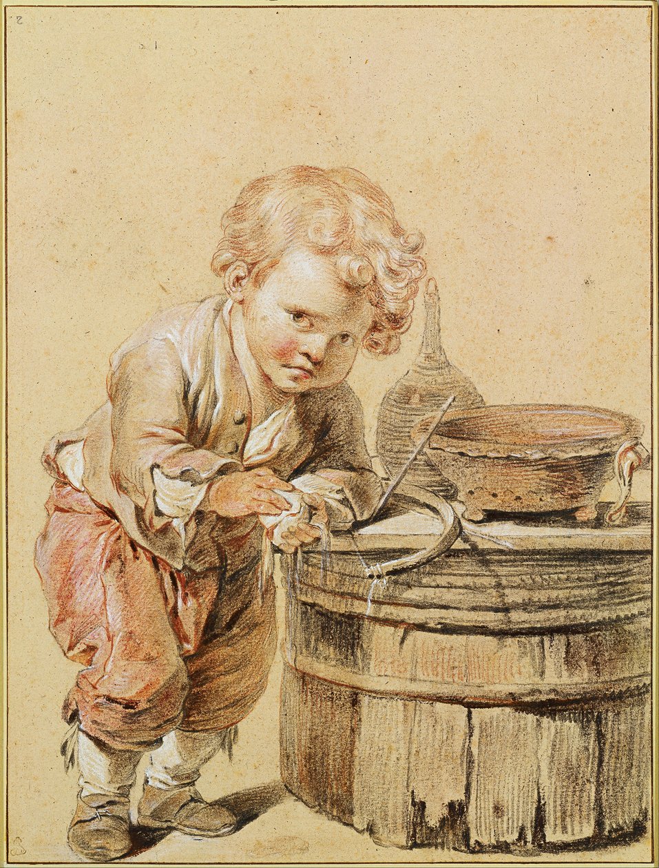 Chłopiec z rozbitym jajkiem autorstwa Jean Baptiste Greuze