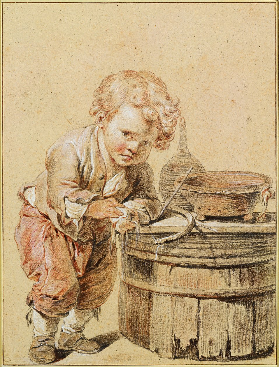 Chłopiec z rozbitym jajkiem, ok. 1756 autorstwa Jean Baptiste Greuze