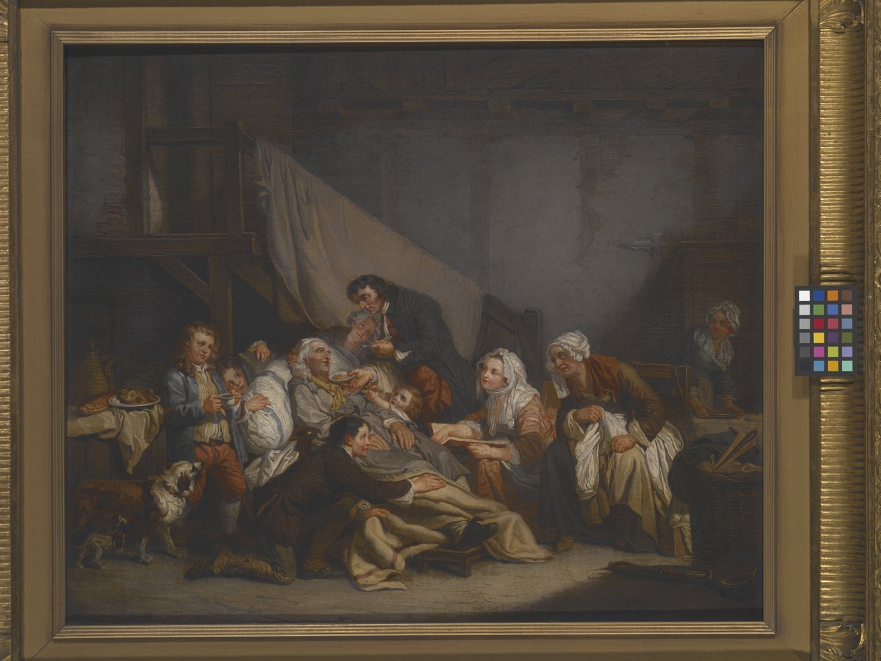 Śmierć starca (olej na płótnie) autorstwa Jean Baptiste Greuze
