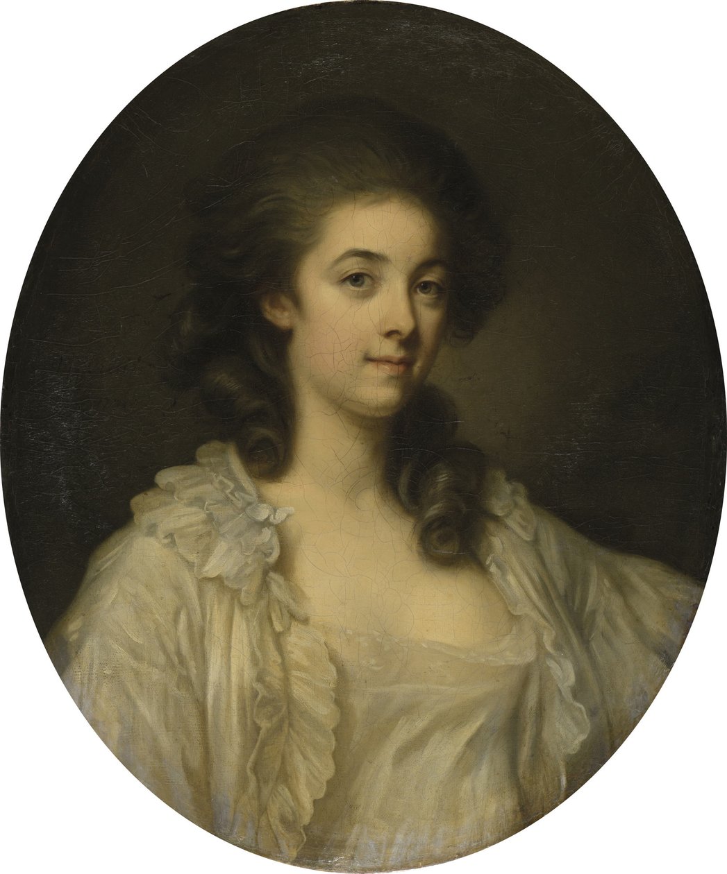 Francuski: Portrait de Madame de Champcenetz Portret Madame de Champcenetz autorstwa Jean Baptiste Greuze