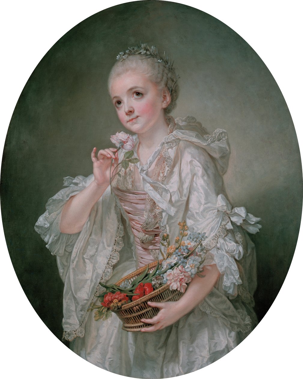 Francuski: Portret Madeleine Barberie de Courteilles autorstwa Jean Baptiste Greuze
