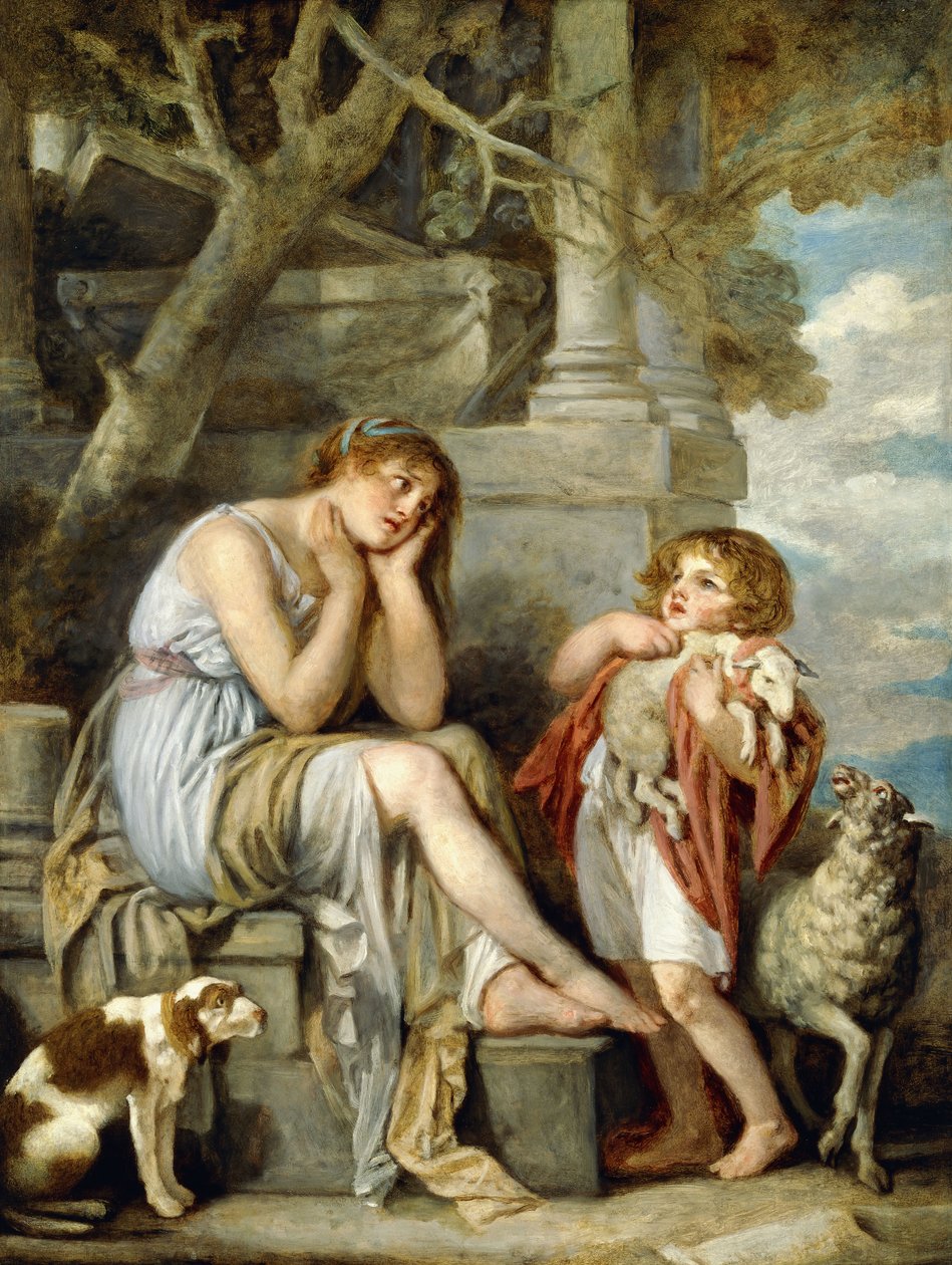 Baranek Cheri, autorstwa Jean Baptiste Greuze
